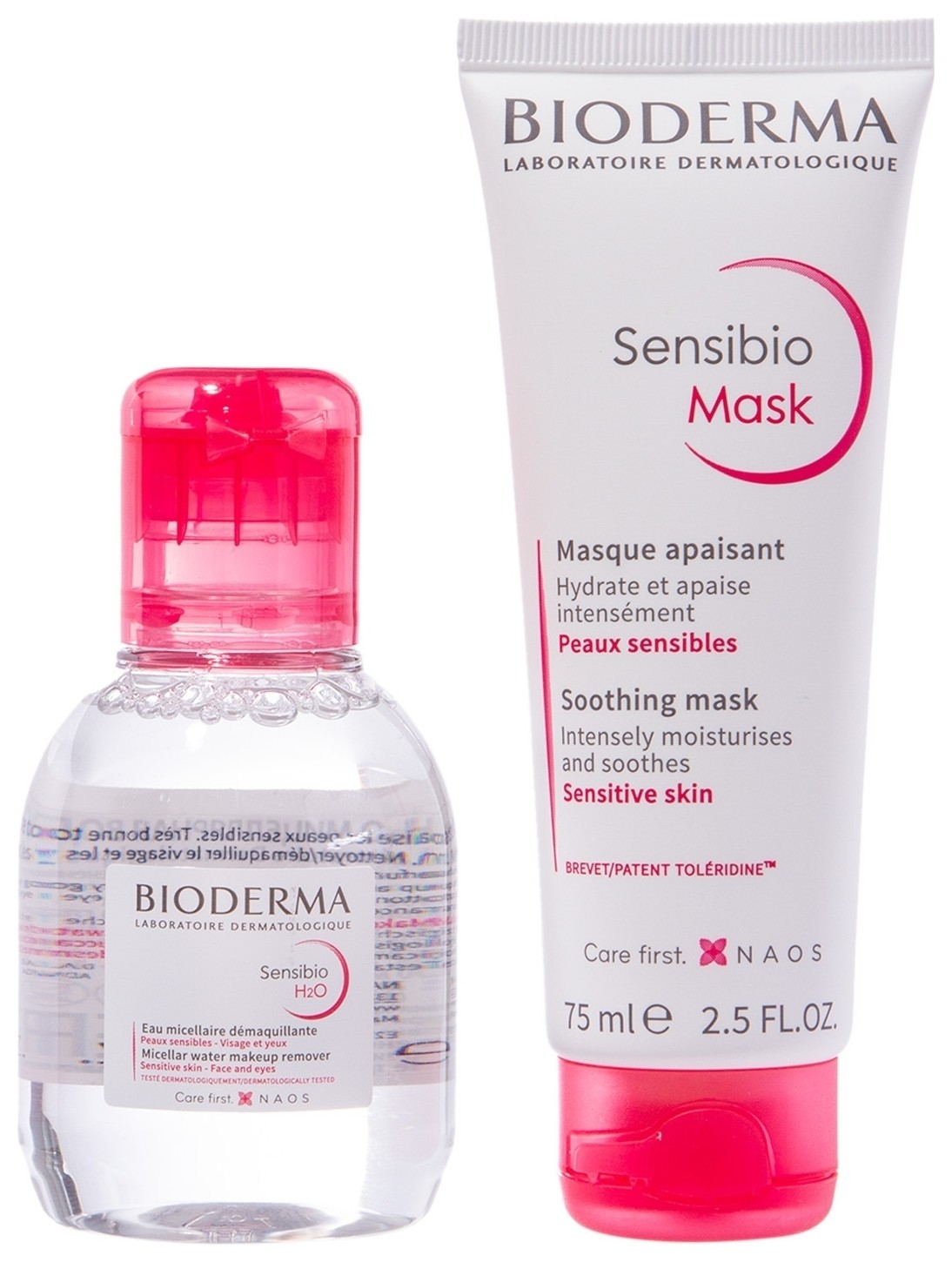 Набор для чувствительной кожи Sensibio: маска для лица 75мл + мицеллярная вода 100 мл