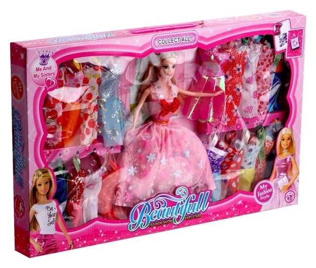 Кукла-модель Виктория с набором платьев