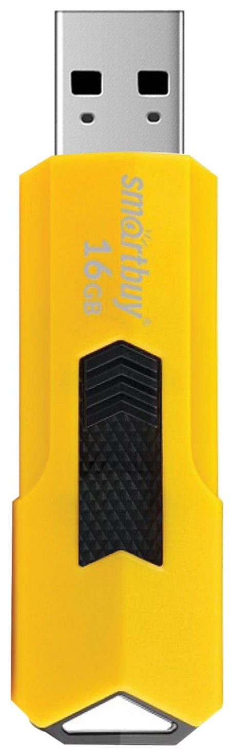 Флеш-диск 16 GB Smartbuy Stream USB 2.0, желтый, Sb16gbst-y