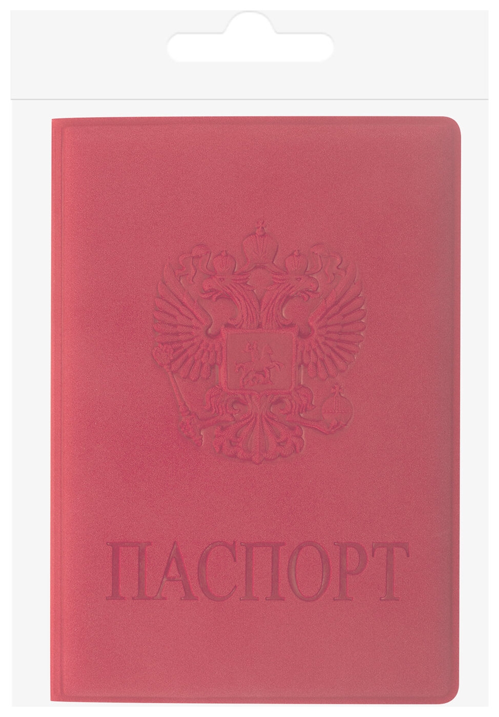 Обложка для паспорта Staff, мягкий полиуретан, Герб, красная, 237612