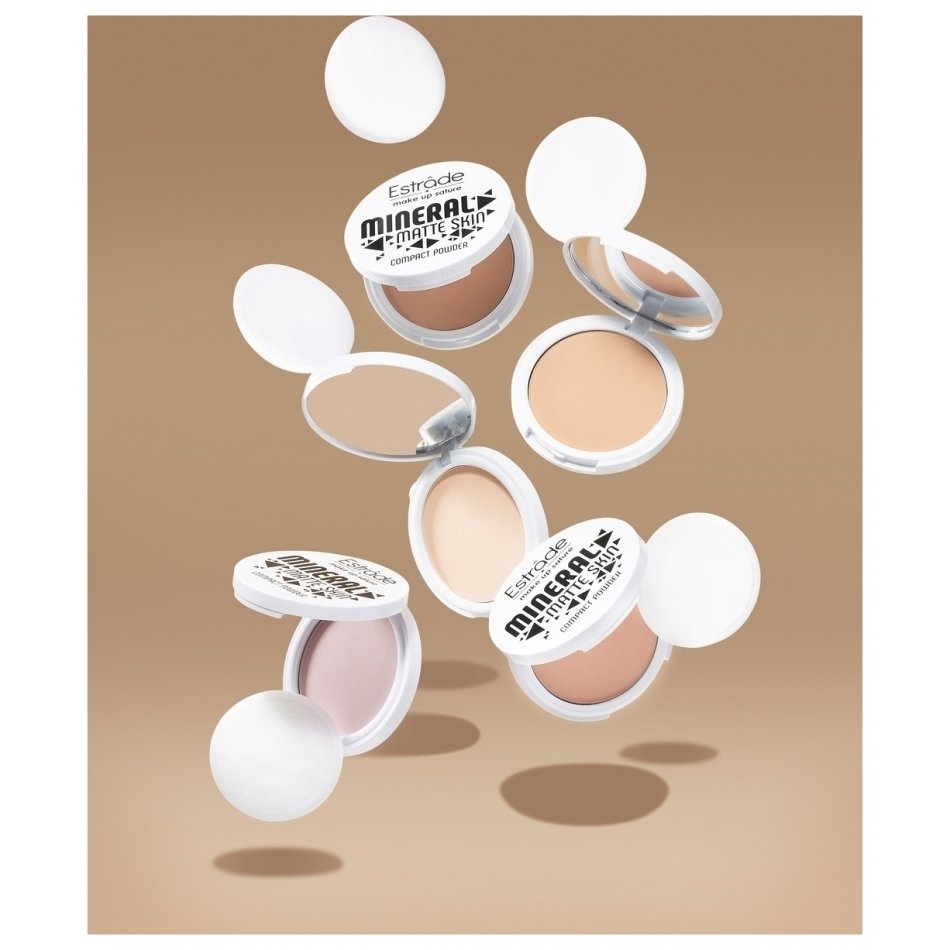 

Компактная пудра Mineral Matte Skin, М23 универсальный бежевый
