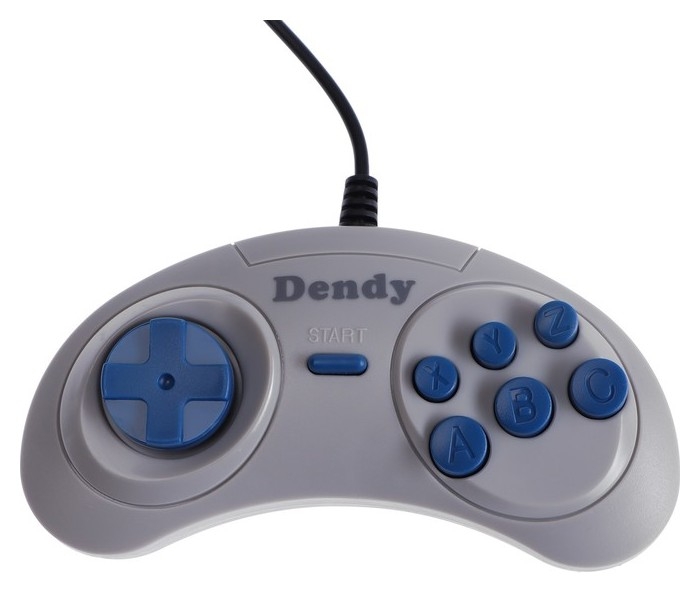 Геймпад для Dendy 8-bit, 9pin, 2 шт в комплекте, серый