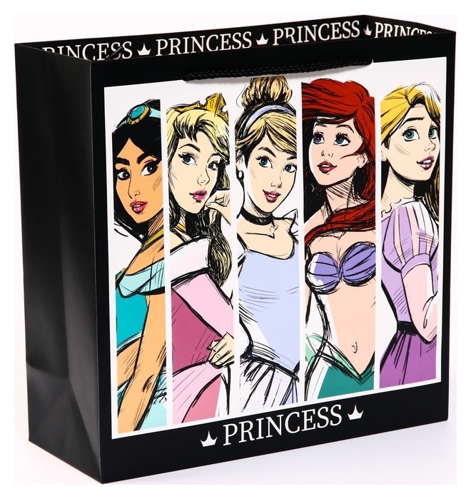 Пакет ламиинат Princess, принцессы, 30 х 30 х 12