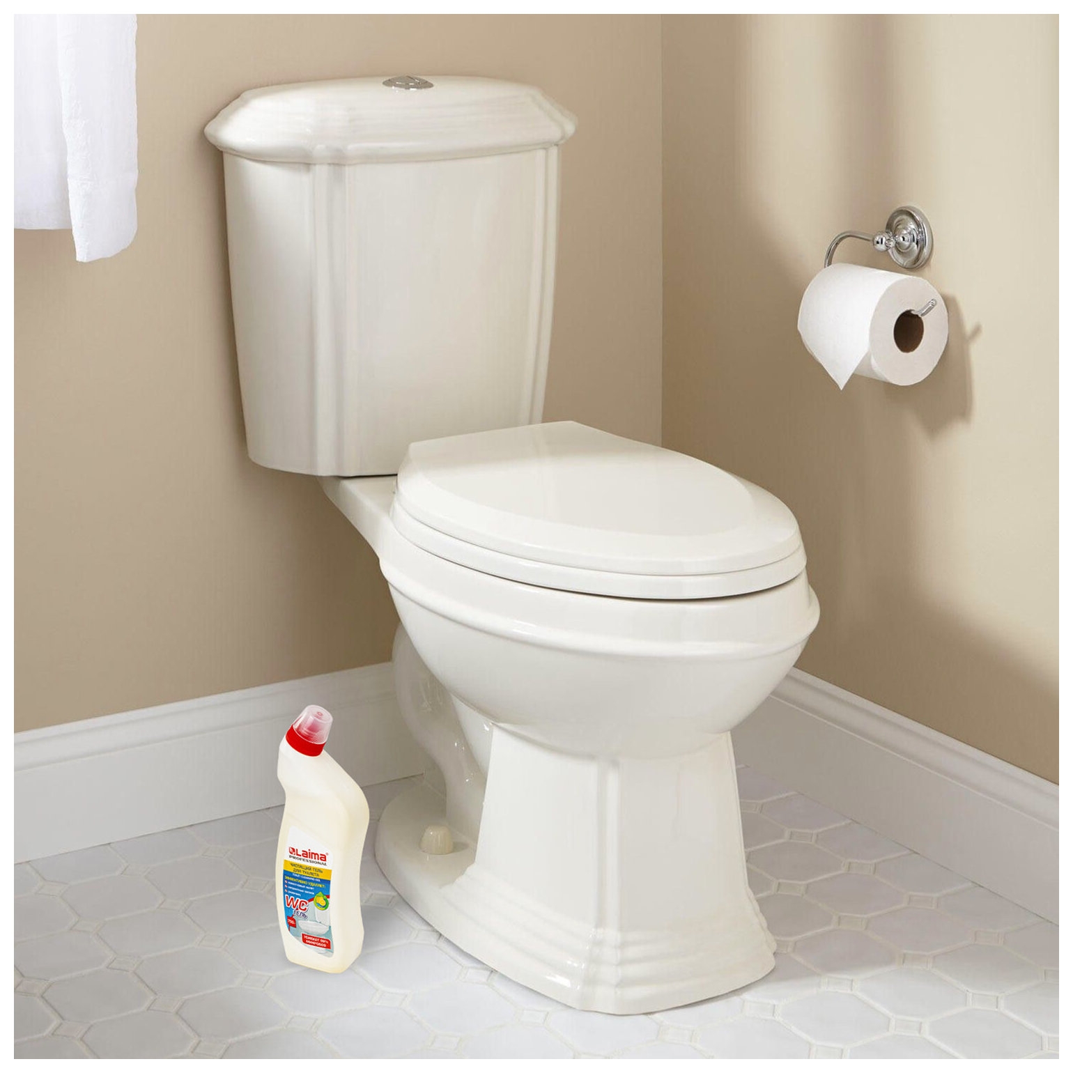 Средство для уборки туалета кислотное 750 г, Laima Professional Лимон-wc гель, утенок, 604793