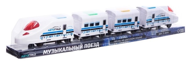 Поезд Скорый, русская озвучка, работает от батареек, световые и звуковые эффекты