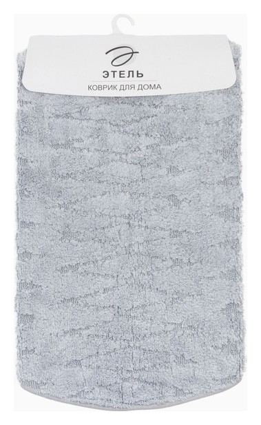 Ковер этель Zig-zag O 100 см, серый, 70% хлопок, 30% п/э, 1500 г/м2