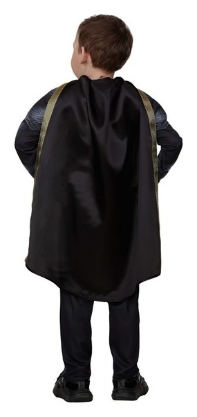 Карнавальный костюм Чёрный адам, с мускулами, р. 32, рост 128 см