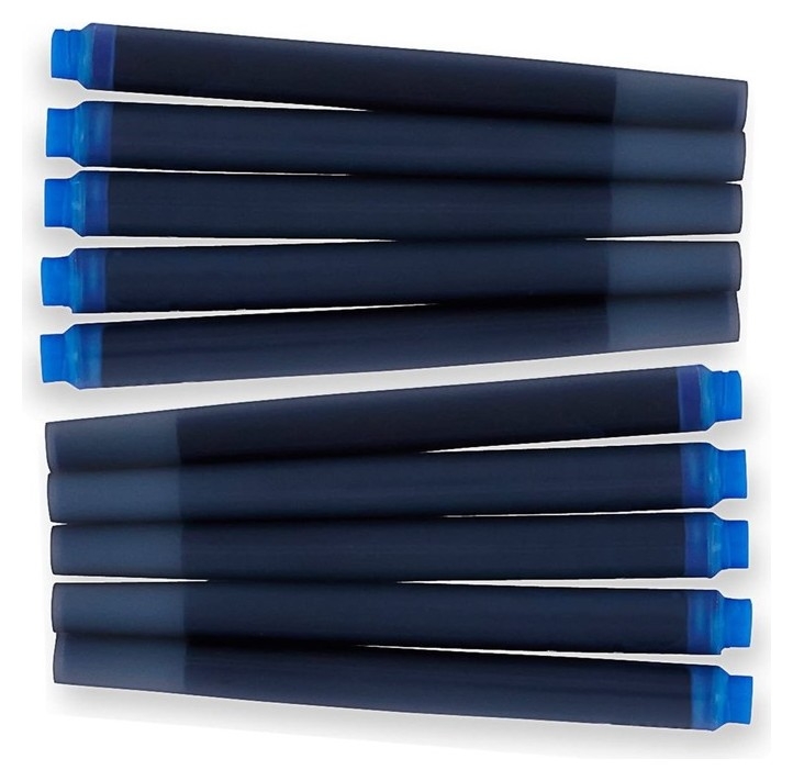 Набор картриджей 10шт для перьевой ручки Parker Cartridge Quink, синие смыв, блистер 1950207