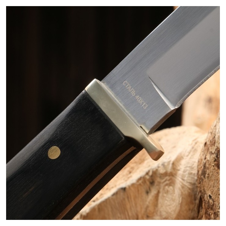 Нож охотничий Иркутск сталь - 40х13, рукоять - дерево, 24 см