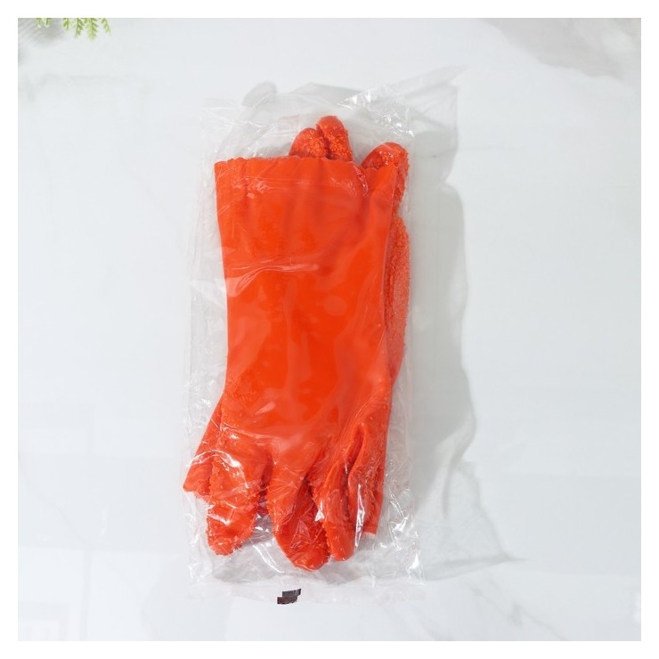 Перчатки резиновые для чистки овощей, рыбы, размер ONE Size