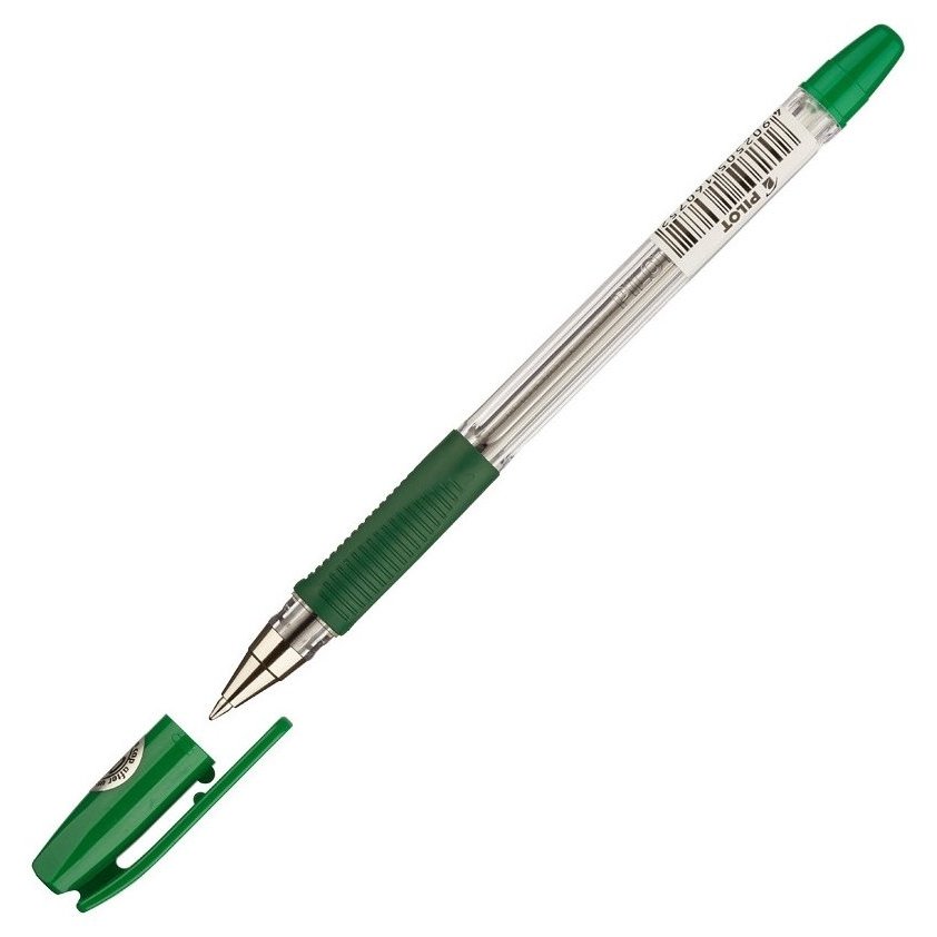Ручка шариковая масляная с грипом зеленая, узел 0,7 мм, линия письма 0,32 мм Bps-gp